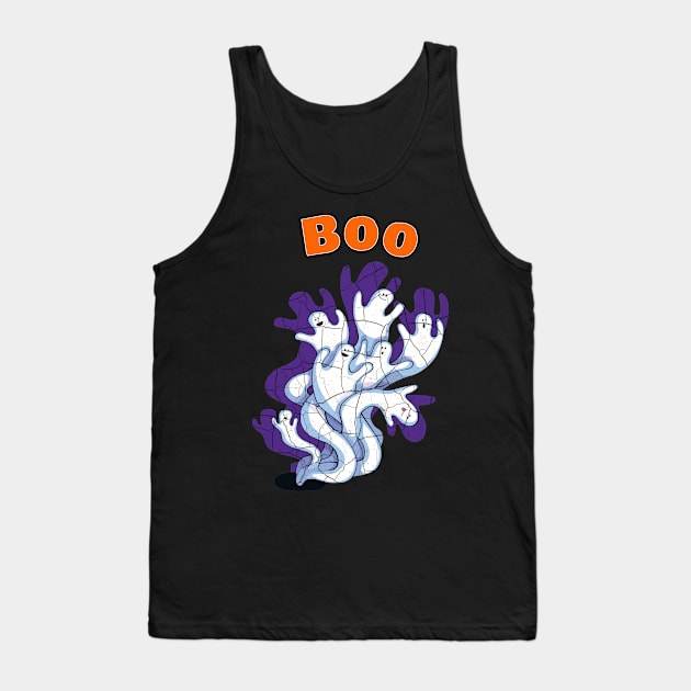 Boo Halloween T shirt Tank Top by Mommag9521